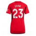 Günstige Manchester United Luke Shaw #23 Heim Fussballtrikot Damen 2023-24 Kurzarm